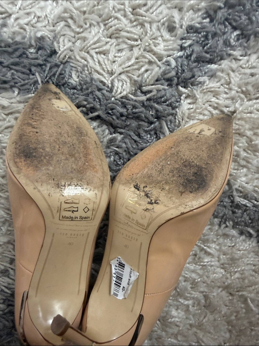 Ted Baker Nude Patent Pointed-Toe Stiletto Pumps - Picture 4 of 7